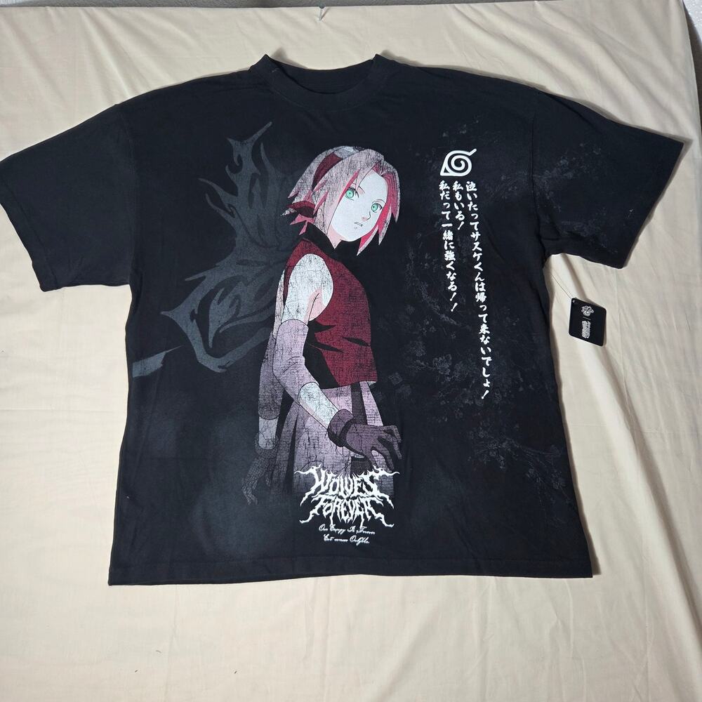 Darc Sport x Naruto Shippuden Sakura Wolves Forever Tee 3XL NWT